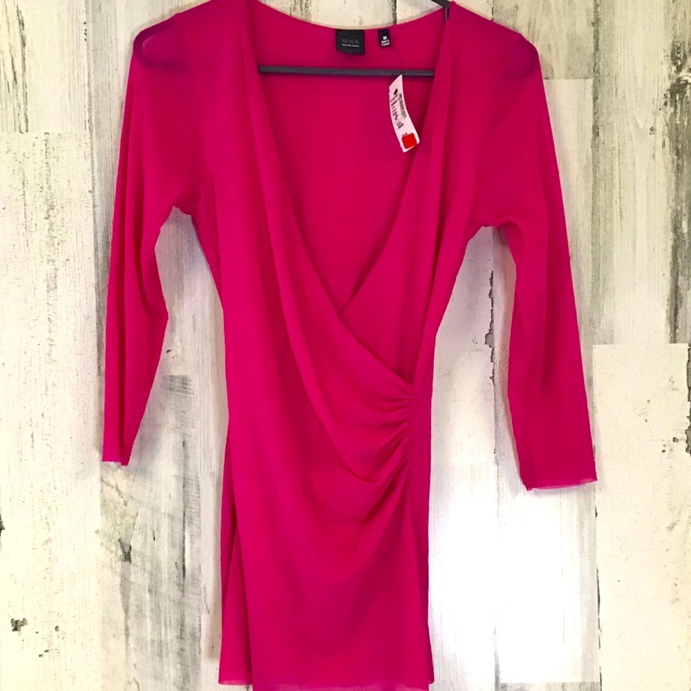 Black Sacks Fifth Avenue Pink Blouse